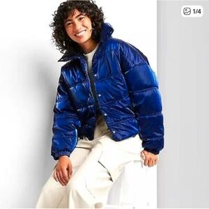 Women’s Blue Puffer Jacket